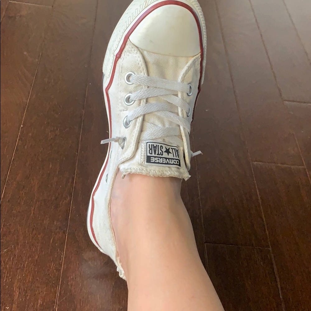 White converse shorelines.